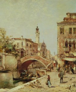 Santa Catarina Kanalı, Venedik by Franz Richard Unterberger