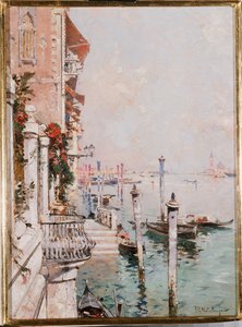 Büyük Kanal, Venedik by Franz Richard Unterberger