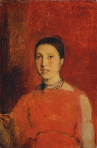 kırmızı elbiseli kız by Franz Rumpler