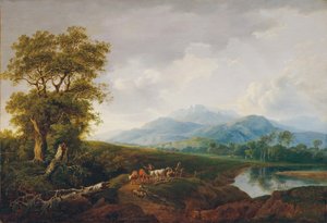 kar dağ ile manzara by Franz Scheyerer