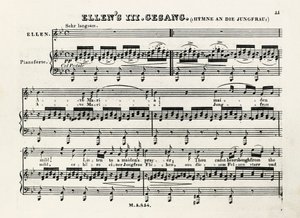 Ave Maria'nın ilk notları, Franz Schubert (1797-1828) by Franz Schubert