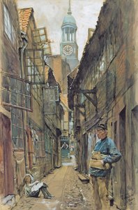 A Back Alley in Hamburg, 1891 