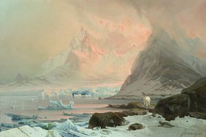 Yaz gecesi, Spitsbergen by Franz Wilhelm Schiertz
