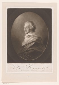 Portret van Johann Hunczovsky Joh. Huncžovsky / Chirurgiae Profesörü (nesne üzerindeki başlık) by Franz Wrenk