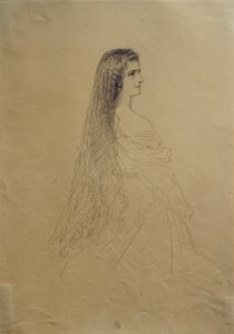 Avusturya İmparatoriçesi Elisabeth by Franz Xaver Winterhalter