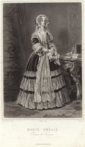 Napoli ve Sicilya Maria Amalia by Franz Xaver Winterhalter