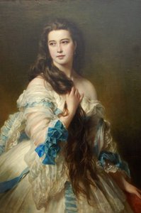 Nadezhda Nikolayevna Rimskaya-Korsakova kızlık soyadı Purgold, c. 1870 by Franz Xaver Winterhalter