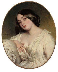 bir bayan portresi by Franz Xaver Winterhalter