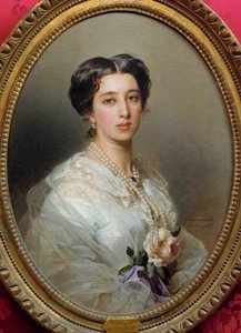 Prenses Gagarin Stourza Tablosu Xaver Winterhalter (1806-1873) 1857 Floransa Güzel Sanatlar Müzesi by Franz Xaver Winterhalter