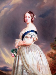 Kraliçe Victoria (1819-1901) 1842 by Franz Xaver Winterhalter