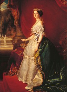 İmparatoriçe Eugenie, c.1852 (tuval üzerine yağlı boya) by Franz Xaver Winterhalter