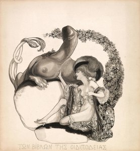 Erotik illüstrasyon, c. 1912.