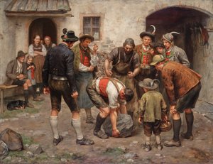 hesaplaşma by Franz von Defregger