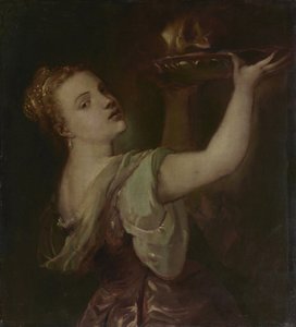 Titian'dan sonra kopyalayın: Lavinia Salome olarak by Franz von Lenbach