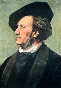 Richard Wagner 1813-1883, Alman besteci, orkestra şefi ve deneme yazarı, 19. yüzyılın sonlarında