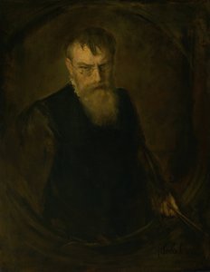 kendi kendine portre by Franz von Lenbach