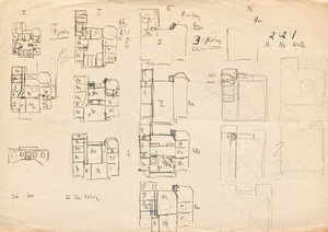 Matcha Atelier Villa için tasarım eskizleri - kat planları by Franz von Matsch