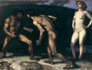 Bir Kadın için Savaş by Franz von Stuck