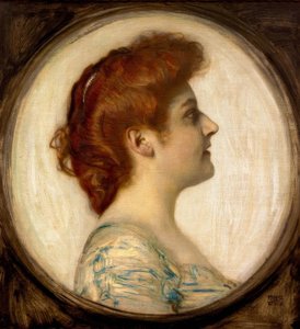 Bir Bayan Portresi by Franz von Stuck