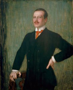 Ernst Ludwig von Hessen / Gem. Adet by Franz von Stuck