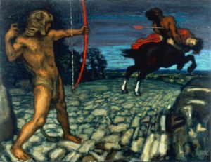 Herkül ve Nessus by Franz von Stuck