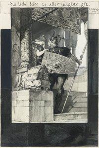 Siegfried ve Kriemhild by Franz von Stuck
