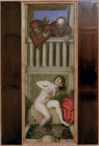 Susanna ve iki yaşlı insan by Franz von Stuck