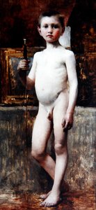 Genç çocuk, c.1911 (tuval üzerine yağlı boya) by Franz von Stuck