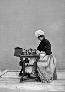 Floransa Tütün İmalatçısında İşçi, 1901 (cam levha)