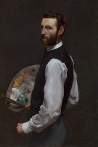 Otoportre, 186566. by Frédéric Bazille