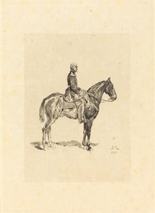 Atlı by Frederic Auguste La Guillermie after Jean Louis Ernest Meissonier