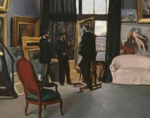 Bazille atölyesi by Jean Frederic Bazille