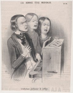 Talihsiz Müzik Teorisi Öğretmeni, 1840., 1840. by Frederic Bouchot