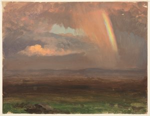 Bulutlar ve Gökkuşağı, Jamaika by Frederic Edwin Church