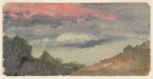 Church'ün çiftliği üzerinde bulutlar, Hudson NY by Frederic Edwin Church