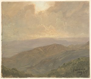 Bulutlu Gökyüzü, Jamaika by Frederic Edwin Church