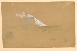 Ambato, Ekvador yakınlarından Cotopaxi by Frederic Edwin Church