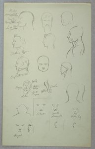 Çizim, Anatomik Çalışmalar, 1865-70 by Frederic Edwin Church
