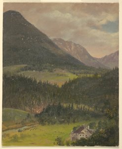 Çizim, Bavyera Alpleri manzarası, 1868 by Frederic Edwin Church