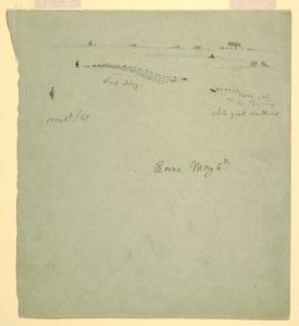 Çizim, Campagna, Roma, İtalya, 6 Mayıs 1869 by Frederic Edwin Church