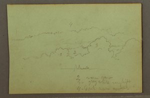 Çizim, Bulut çalışması, muhtemelen 1856 by Frederic Edwin Church