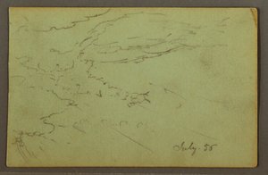 Çizim, Bulutlu gökyüzü, Temmuz 1856 by Frederic Edwin Church