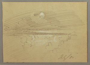 Çizim, Bulutlu gökyüzü, Temmuz 1870 by Frederic Edwin Church
