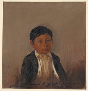 Çizim, Kolombiya, Barranquilla, çocuk portresi, Mayıs 1853 by Frederic Edwin Church