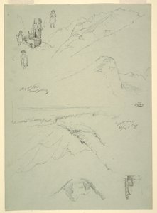 Çizim, "Golling yakınlarından", Avusturya, 5 Ağustos 1868 by Frederic Edwin Church