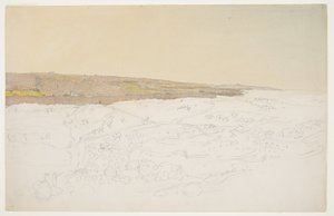 Çizim, Kudüs, genel görünüm, Nisan (), 1868 by Frederic Edwin Church