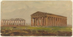 Çizim, Paestum, Neptün Tapınağı, 1868 by Frederic Edwin Church