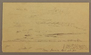 Çizim, Deniz Manzarası, 29 Nisan 1865 by Frederic Edwin Church