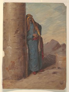Çizim, Ayakta duran bedevi, 1868 by Frederic Edwin Church