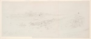 Çizim, Sabah Tapınakları, Baalbek, 12 Mayıs 1868 by Frederic Edwin Church